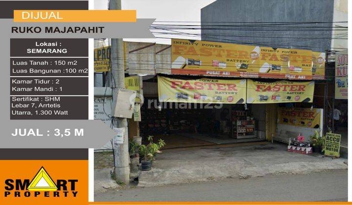  Ruko 150 m² SHM  di Majapahit SEMARANG 1