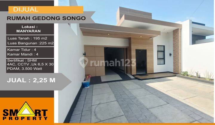  Rumah Bagus SHM 225 m2  di Manyaran SEMARANG 1