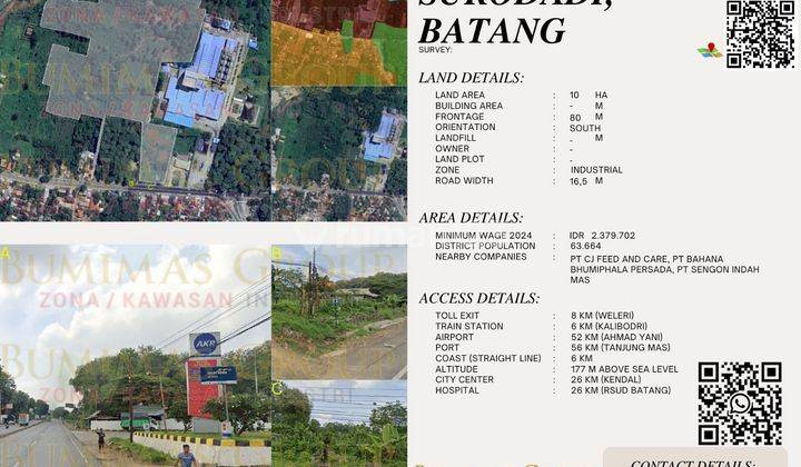 Tanah Peruntukan Industri Di Gringsing Batang 10 Hektar 1