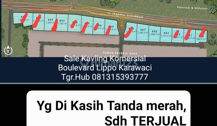 Dijual Kavling Komersial Lippo Karawaci  1