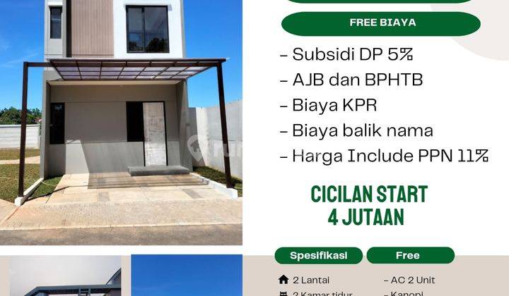 (AL) Grandia liv parung panjang, rumah tanpa DP, cukup booking fee 3jt langsung proses bank 1