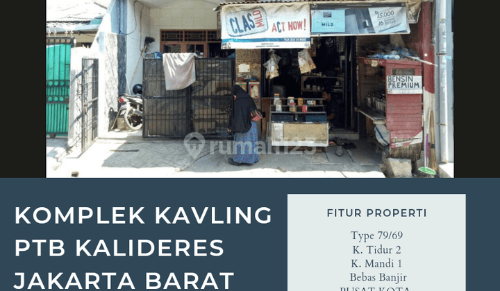 DIJUAL RUMAH KOMPLEK KAVLING PTB KALIDERES JAKARTA BARAT - PROSES LELANG 1