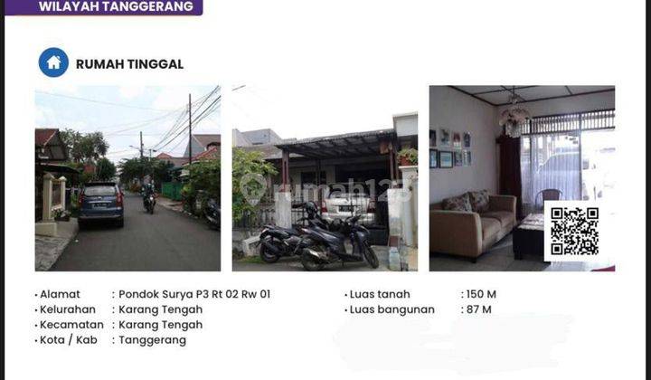 PROPERTY (CESSIE) PERUMAHAN PONDOK SURYA KARANG TENGAH TANGERANG  2