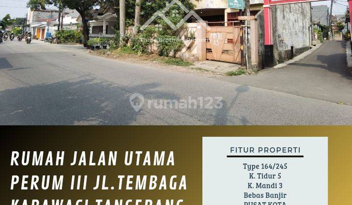 PROPERTY (CESSIE) - RUMAH JALAN UTAMA PERUMNAS III KARAWACI TANGERANG  1