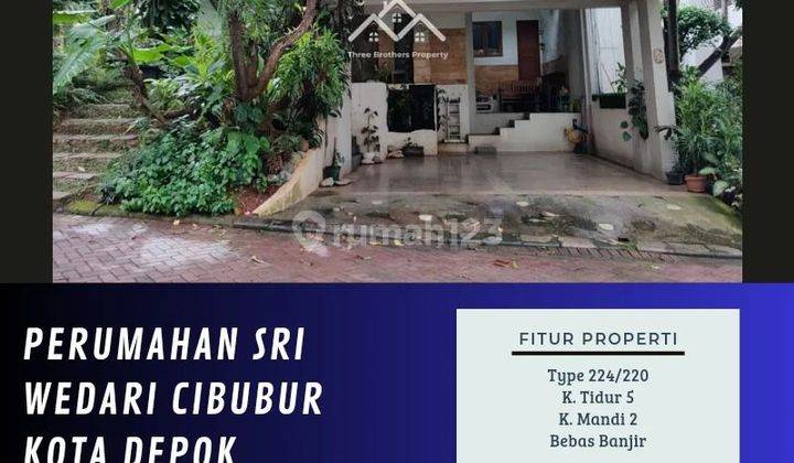 DIJUAL RUMAH DI PERUMAHAN SRI WEDARI CIBUBUR KOTA DEPOK - VIA LELANG 2