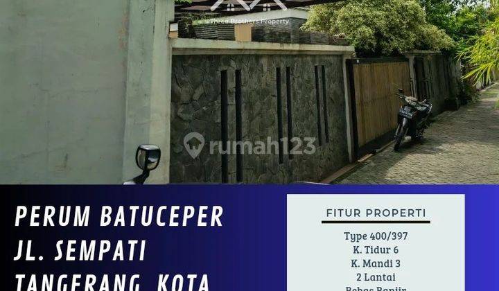 DIJUAL RUMAH DI BATU CEPER JL. SEMPATI KOTA TANGERANG - VIA LELANG 1