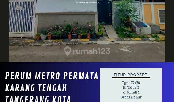 DIJUAL RUMAH DI PERUM METRO PERMATA KARANG TENGAH TANGERANG KOTA - VIA LELANG 1