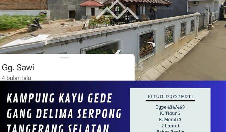 DIJUAL RUMAH DI KAMPUNG KAYU GEDE GANG DELIMA SERPONG TANGERANG SELATAN - VIA LELANG 1