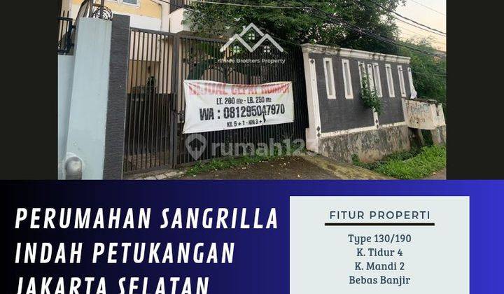 DIJUAL RUMAH DI PERUMAHAN SANGRILLA INDAH PETUKANGAN JAKARTA SELATAN - VIA CESSIE 1