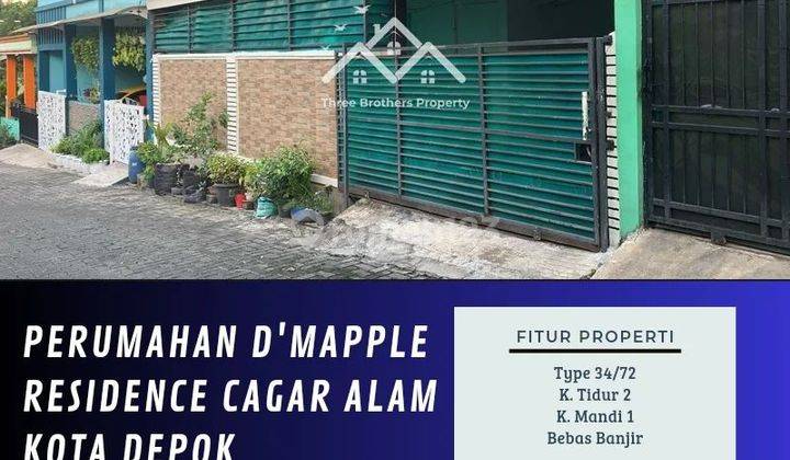 DIJUAL RUMAH DI PERUMAHAN D'MAPPLE RESIDENCE CAGAR ALAM DEPOK - VIA CESSIE 1