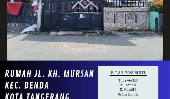 DIJUAL RUMAH DI JL. KH. MURSAN KEC. BENDA KOTA TANGERANG - VIA CESSIE 1