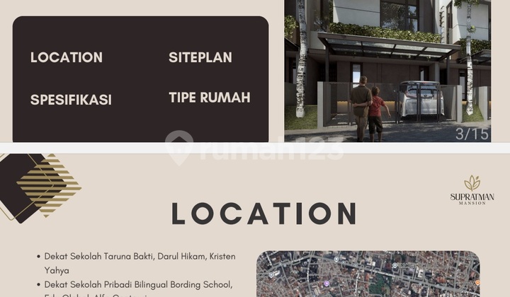 Rumah Baru Tengah Kota Bandung Harga 2 Man Strategis Dekat Itenas