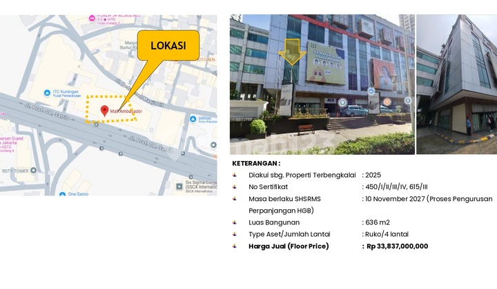 FOR SALE COMMERCIAL UNIT IN AMBASSADOR MALL, SOUTH JAKARTA 1
