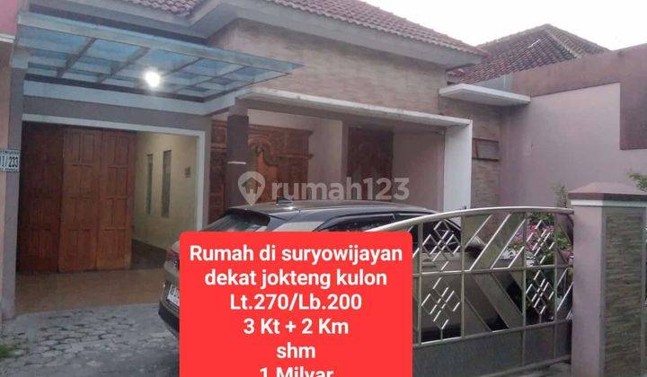 Dijual Bu -bu Rumah Dalam Kota Dekat Maliboro Yogyakarta 1