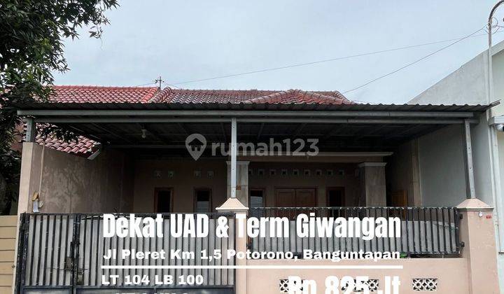 Dijual Rumah Strategis Tepi Jln Aspal Dekat Jln Raya Pleret  1