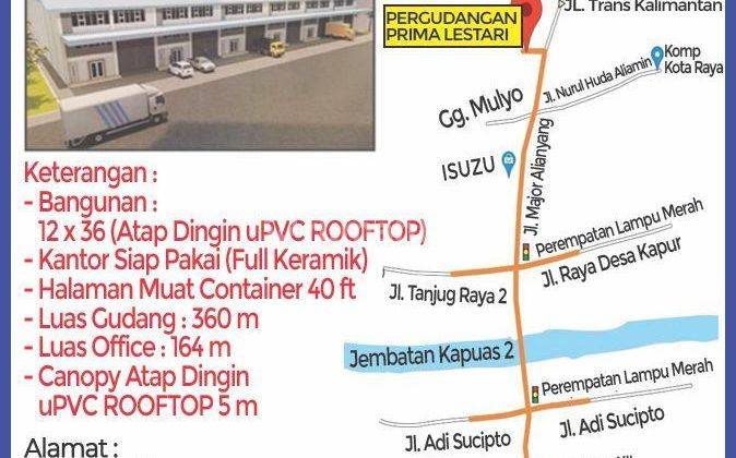 Disewa Gudang Luas Dan Stategis Jln. Trans Kalimantan Pontianak,kalimantan Barat Hj  6