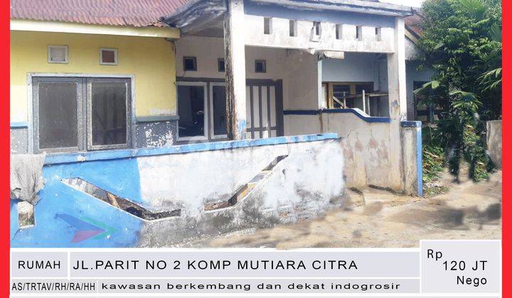 Rumah Sederhana Kawasan Berkembang Jl.parit Pontianak,kalimantan Barat as  1