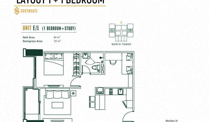 Apartemen Kualitas Premium Dengan Design Mewah Jakarta Selatan bd  3