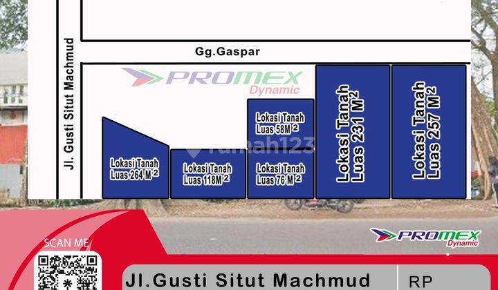 Tanah Padat Penduduk Strategis Jl.gusti Situt Machmud Pontianak Kalimantan Barat hj  1