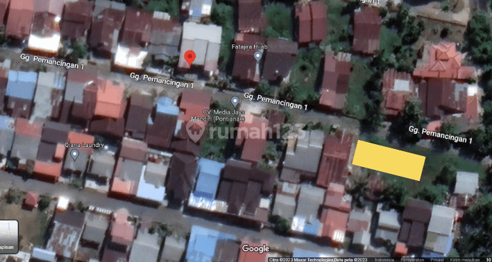 Tanah Bebas Banjir Jalan Lebar Jl.karet Pontianak Kalimantan Barat qtm 12  1