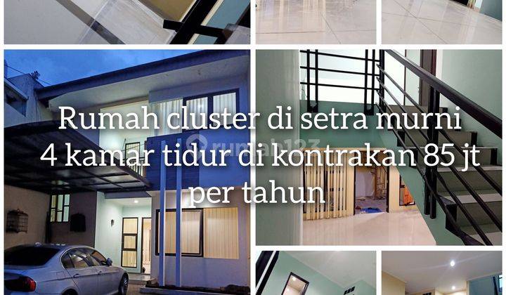 Rumah cluster dijual/ di kontrakan 2 lantai di setramurni 1