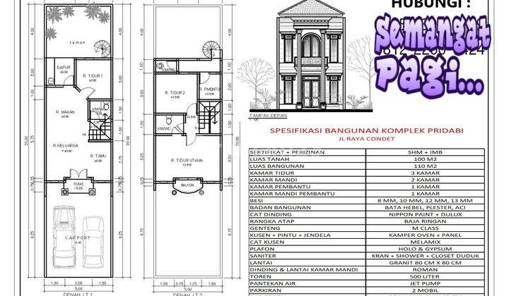 Jual Rumah New Design Classic Milenial Di Jln Condet, Jaktim 2