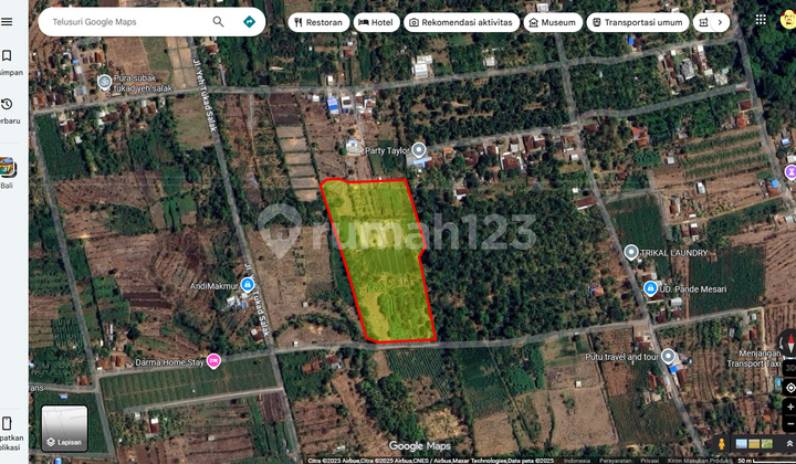 Pa147 Dijual Tanah Kebun Murah Luas 12600 m2 di Gerogak Buleleng