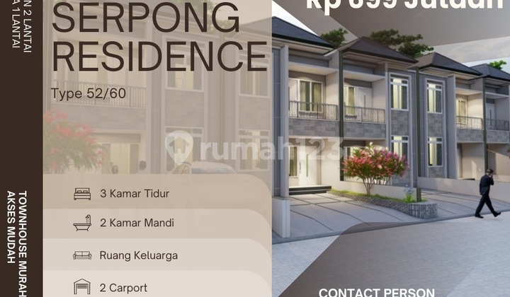 Hunian 2 lantai bebas banjir Tangsel 29