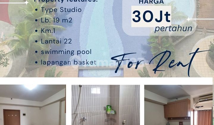Disewakan apartement type studio di Cinere Resort Apartement