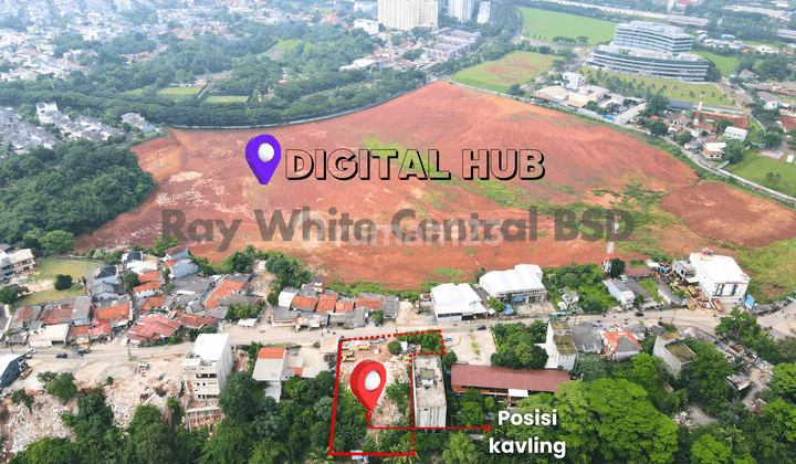 Dijual Tanah kavling di Raya Cisauk, Lokasi strategis hadap jalan raya 1