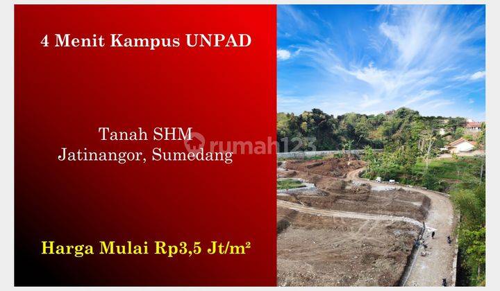 Jual Tanah Murah Di Jatinangor Cocok Untuk Kost an, SHM 1