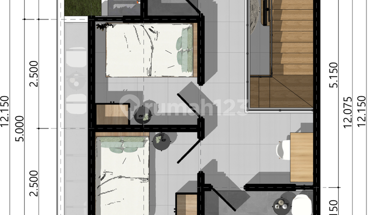 Rumah Modern dengan Backyard Luas - Potensi Upgrade Besar 2