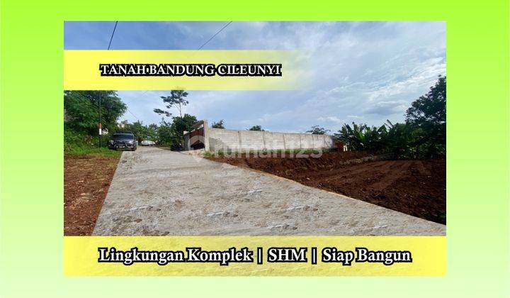 Tanah Dijual Bandung Areal Cileunyi 5 Menit Ke Pintul Tol, SHM 1