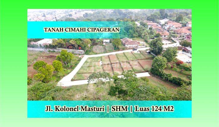 Tanah Dijual Cimahi Cipageran 100 Meter Ke Jl. Propinsi, SHM 1