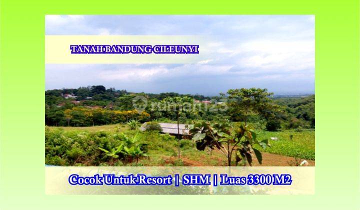 Tanah Dijual Bandung Areal Cileunyi View Indah, SHM 1