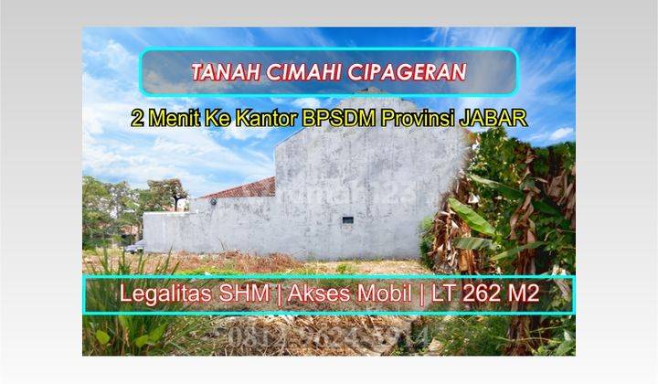 Tanah Murah Cimahi Area Cipageran, SHM 262 m² 1