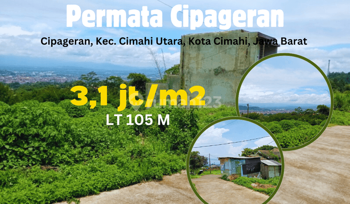 Murah Tanah Hook Cipageran Cimahi Legalitas SHM 1