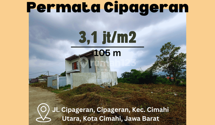 Dijual Tanah Murah Area Cipageran Cimahi Cocok Untuk Rumah Hunian Atau Tempat Usaha 1