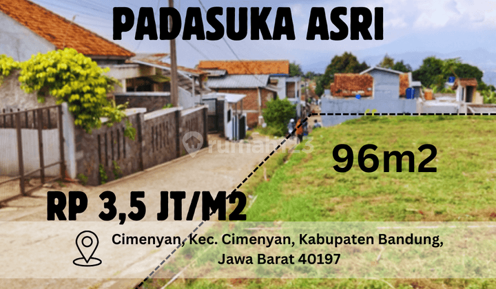 Tanah Murah Area Padasuka Luasan 96M2 Cocok Untuk Rumah Hunian 1