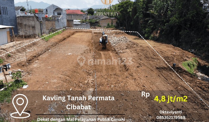 Dijual Tanah Hook Areal Jalan Aruman Cibabat Akses 2 Mobil 1