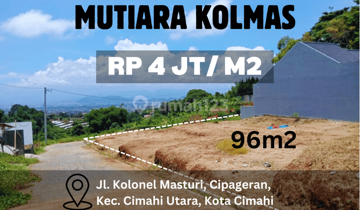 Jual Tanah Murah Area Cimahi Utara Lokasi Strategis 1