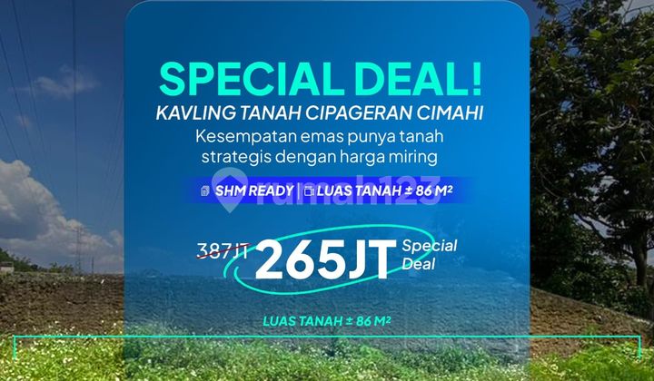 Special Deal! Kavling Tanah SHM Cipageran Cimahi Hanya 1 Unit