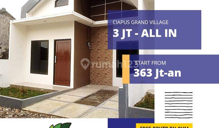 Rumah tanpa dp di Jalan ciapus - tamansari bogor SHM Baru 1