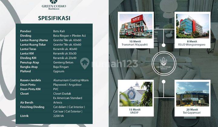 Rumah 2 Lantai Di Green Cosmotembalang Semarang
 2