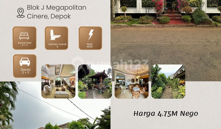 Rumah Dibawah NJOP di Blok J Megapolitan Cinere, Depok