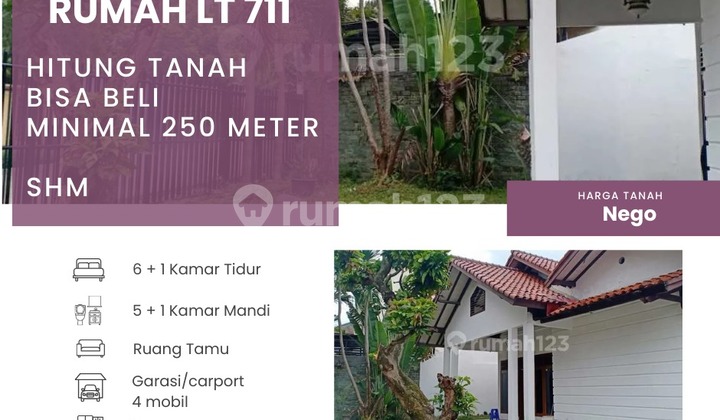 House 711M in Pangkalan Jati Cinere Depok. Land calculation can Buy 250Meter