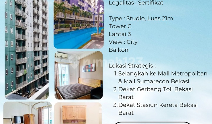 Apartment Furnished di Grand Center Point Bekasi , Dekat Mall Metropolitan Apartment Furnished di Grand Center Point Bekasi , Dekat Mall Metropolitan