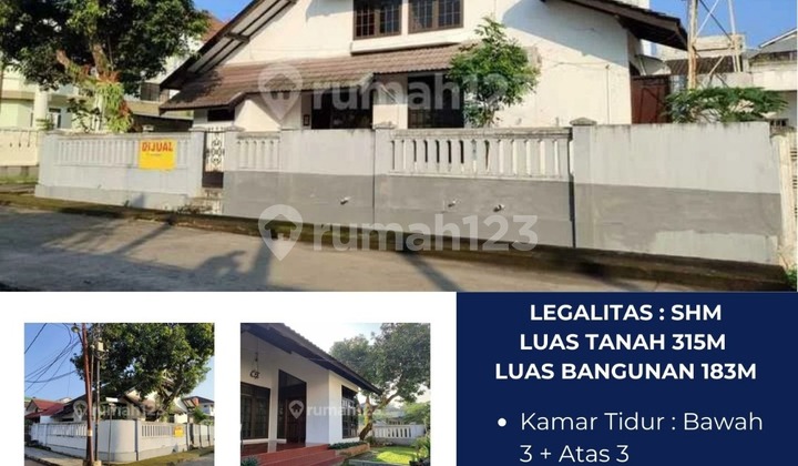 Rumah Posisi Hoek 315M di Komplek Megapolitan Cinere Depok
