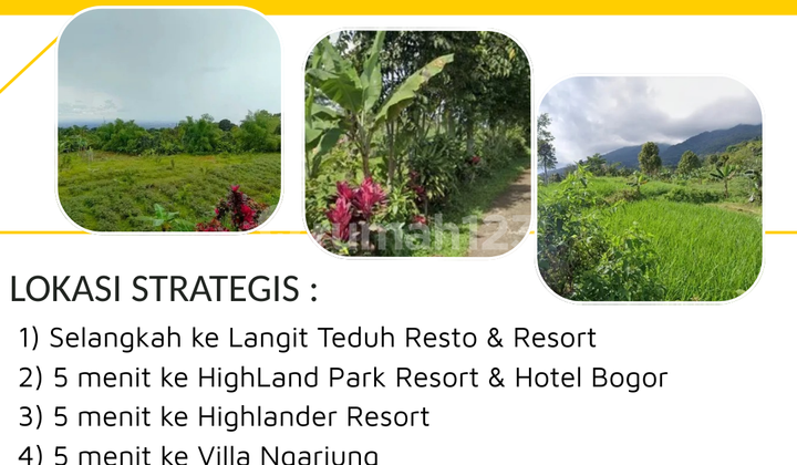 Tanah di Tamansari SHM 103.007M View Gunung Salak, Bogor