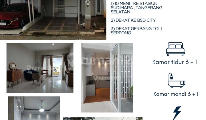 Rumah Semi Furnished di Griya Taman Exclusive Residence. Serua Tangerang